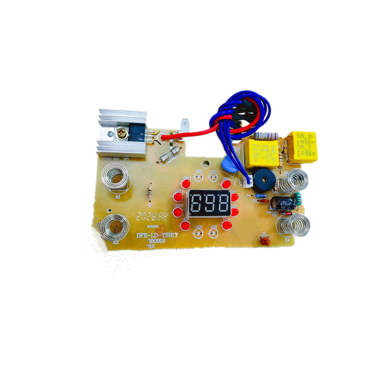 广东便捷智能电水壶控制板方案开发设计 养生壶PCBA线路板来图做样